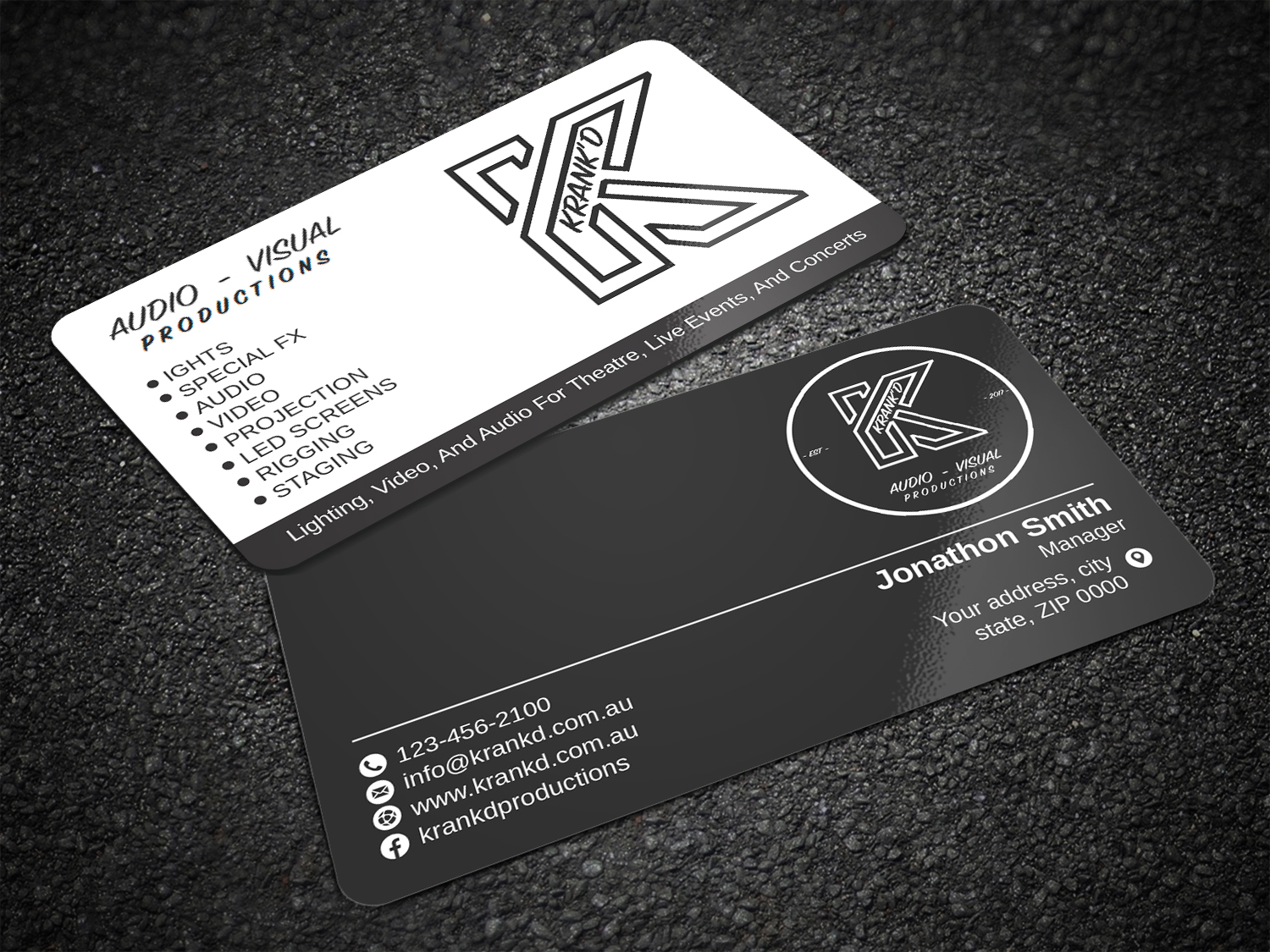 Graphic Design by Imagine design000 for Krankd Audio Visual Productions | Design #26236159