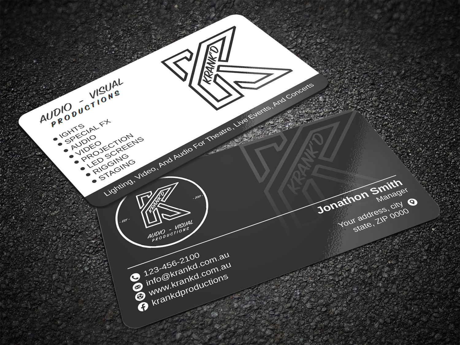 Graphic Design by Imagine design000 for Krankd Audio Visual Productions | Design #26236162