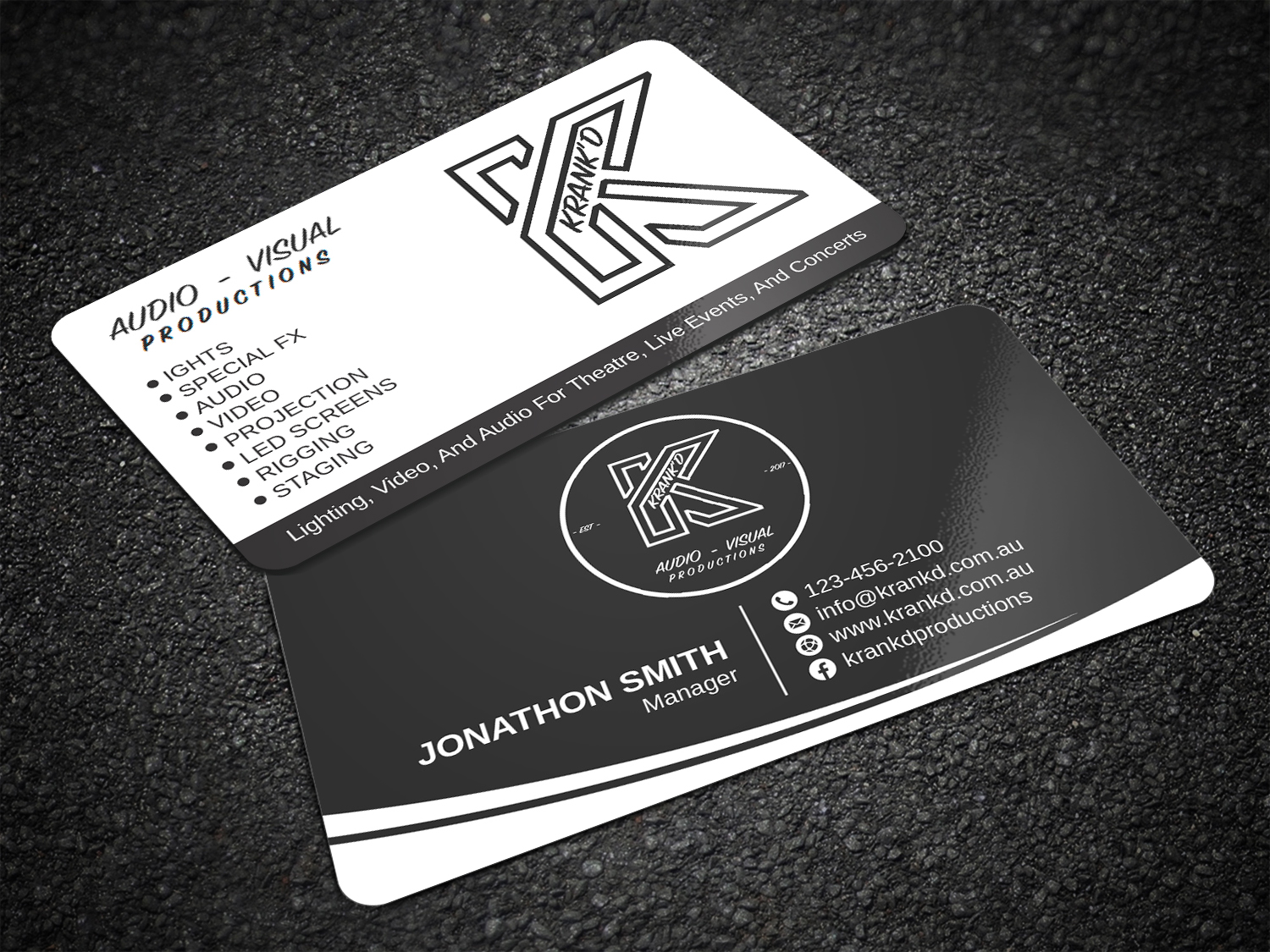 Graphic Design by Imagine design000 for Krankd Audio Visual Productions | Design #26236164