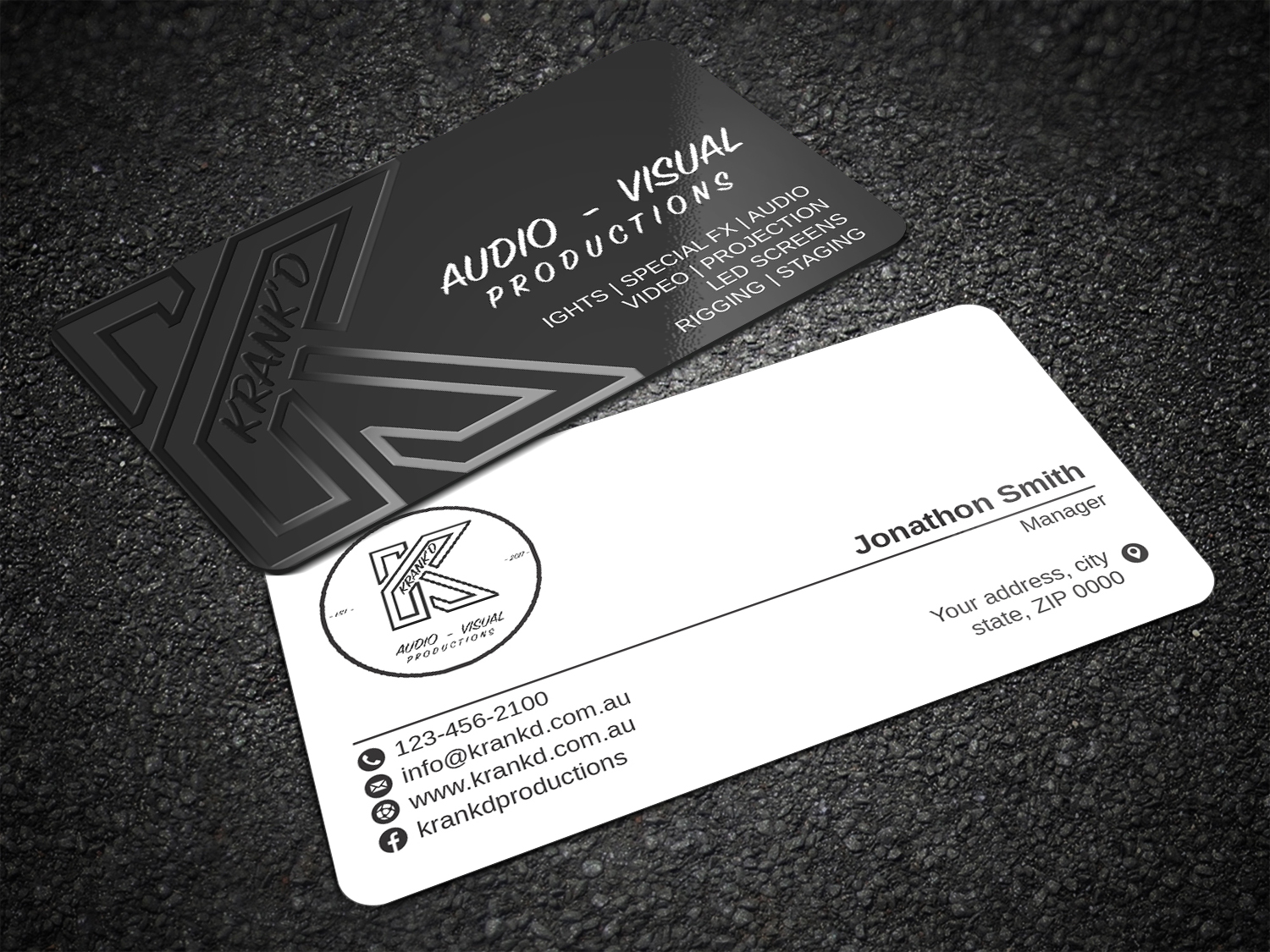 Graphic Design by Imagine design000 for Krankd Audio Visual Productions | Design #26236165