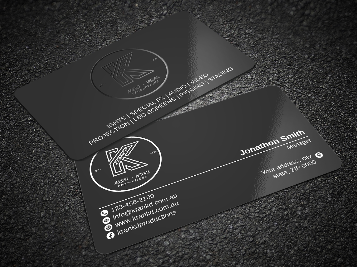 Graphic Design by Imagine design000 for Krankd Audio Visual Productions | Design #26236173