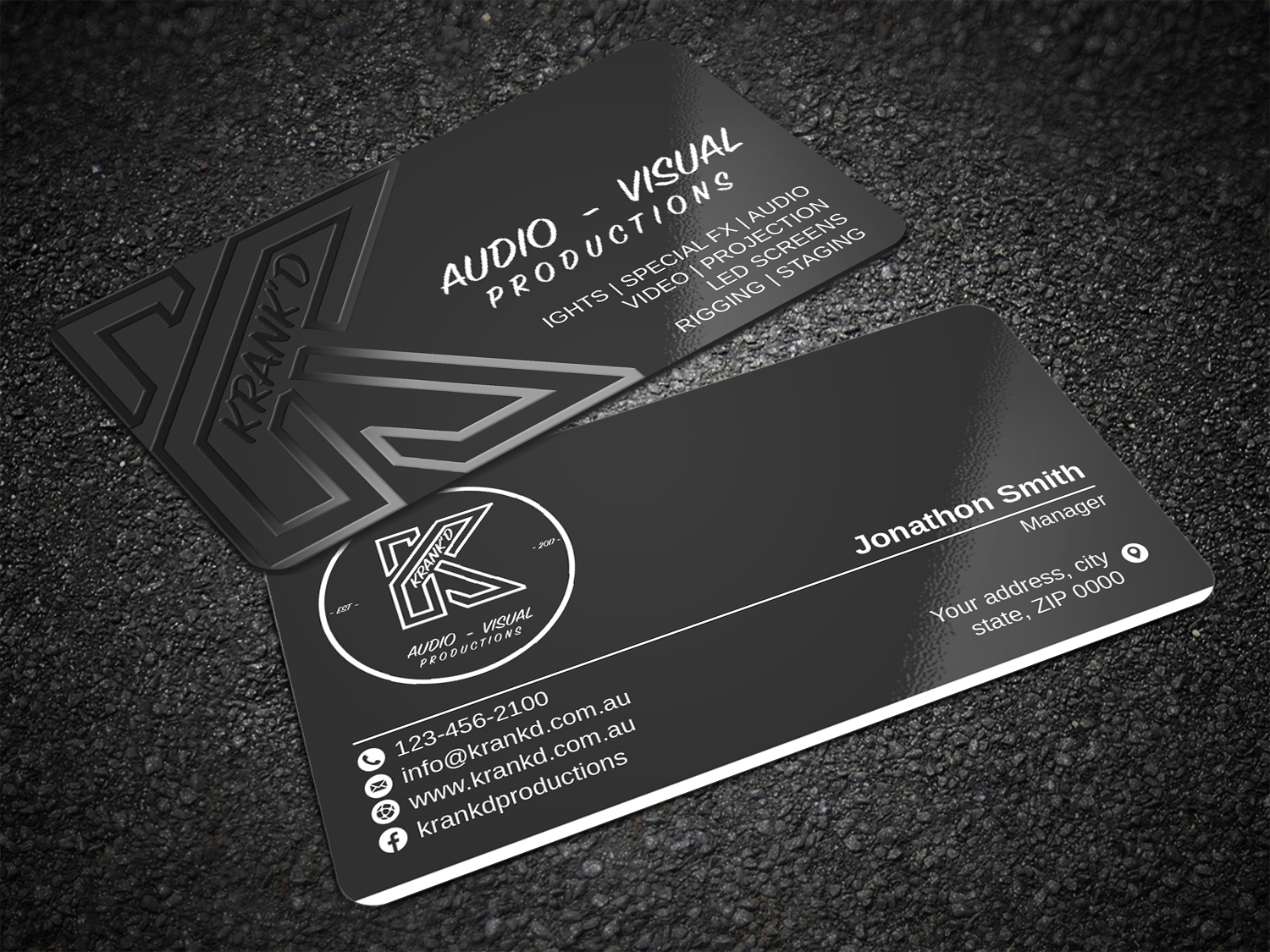 Graphic Design by Imagine design000 for Krankd Audio Visual Productions | Design #26236174