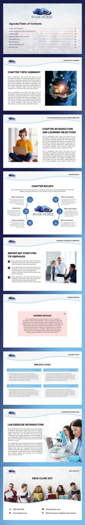 PowerPoint Design by pb for River Horse Inc. | Design #26229877