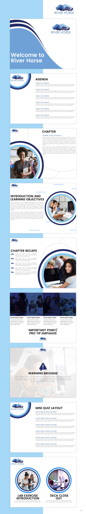 Design de PowerPoint par pb pour River Horse Inc. | Design : #26229878