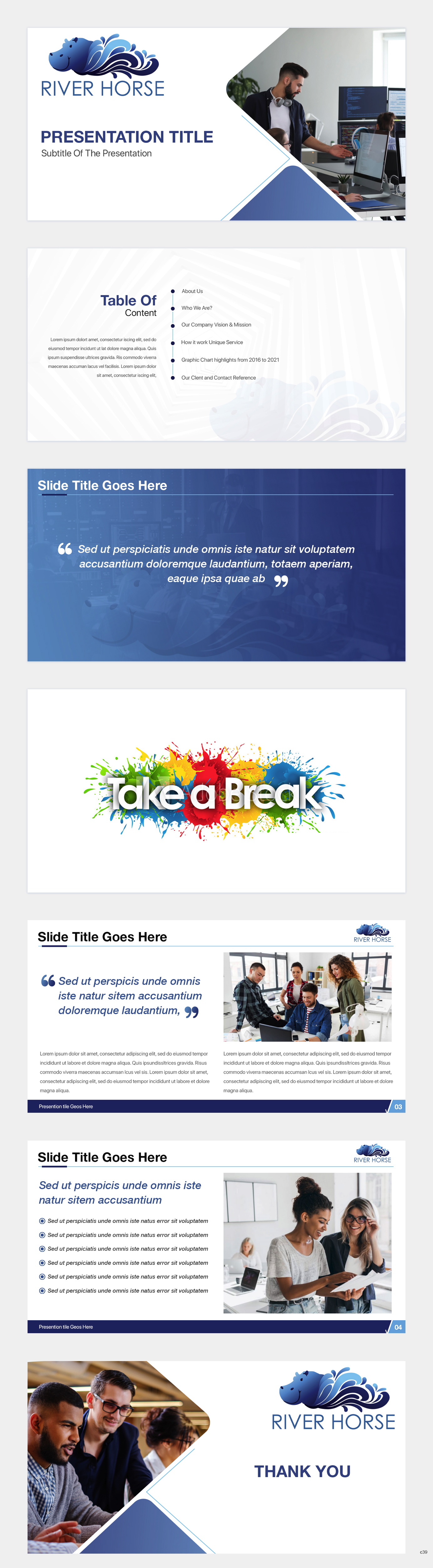 PowerPoint Design by pb for River Horse Inc. | Design #26229884