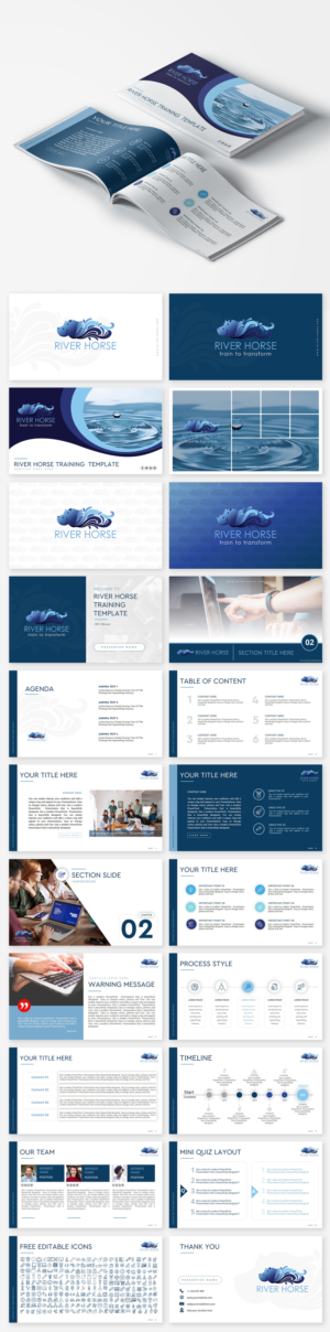 Design de PowerPoint par Luvinda pour River Horse Inc. | Design : #26228665