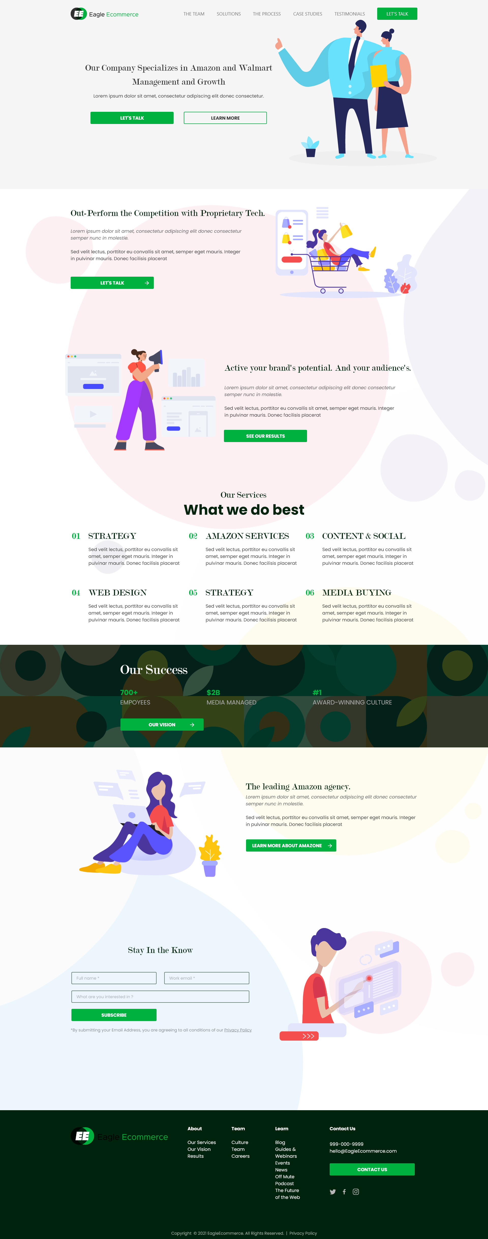 Web Design by Zayd for Eagle Ecommerce LLC | Design #26288290