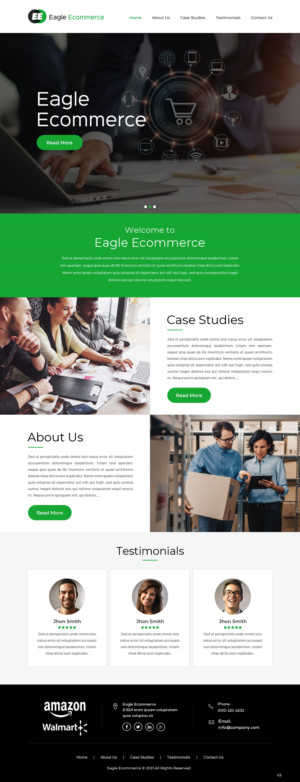 Web Design by pb for Eagle Ecommerce LLC | Design: #26254375
