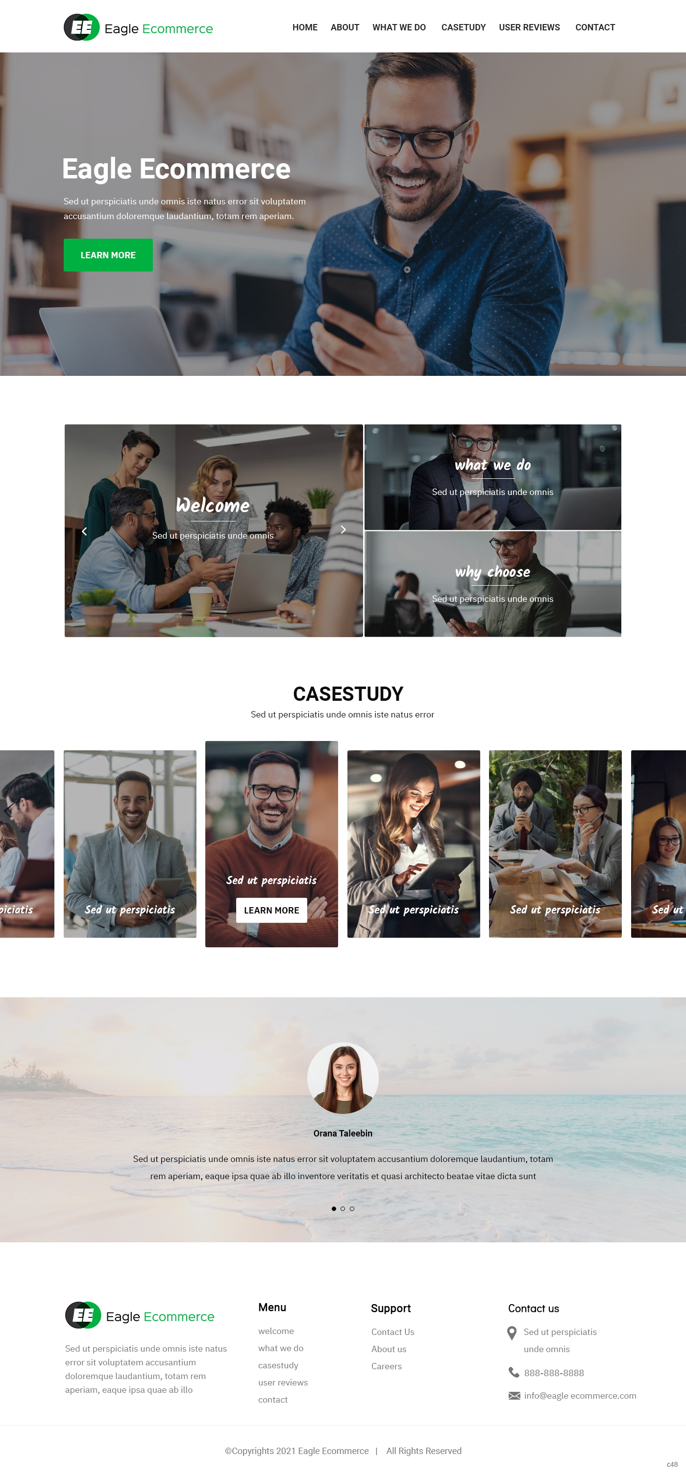 Web Design by pb for Eagle Ecommerce LLC | Design #26254380