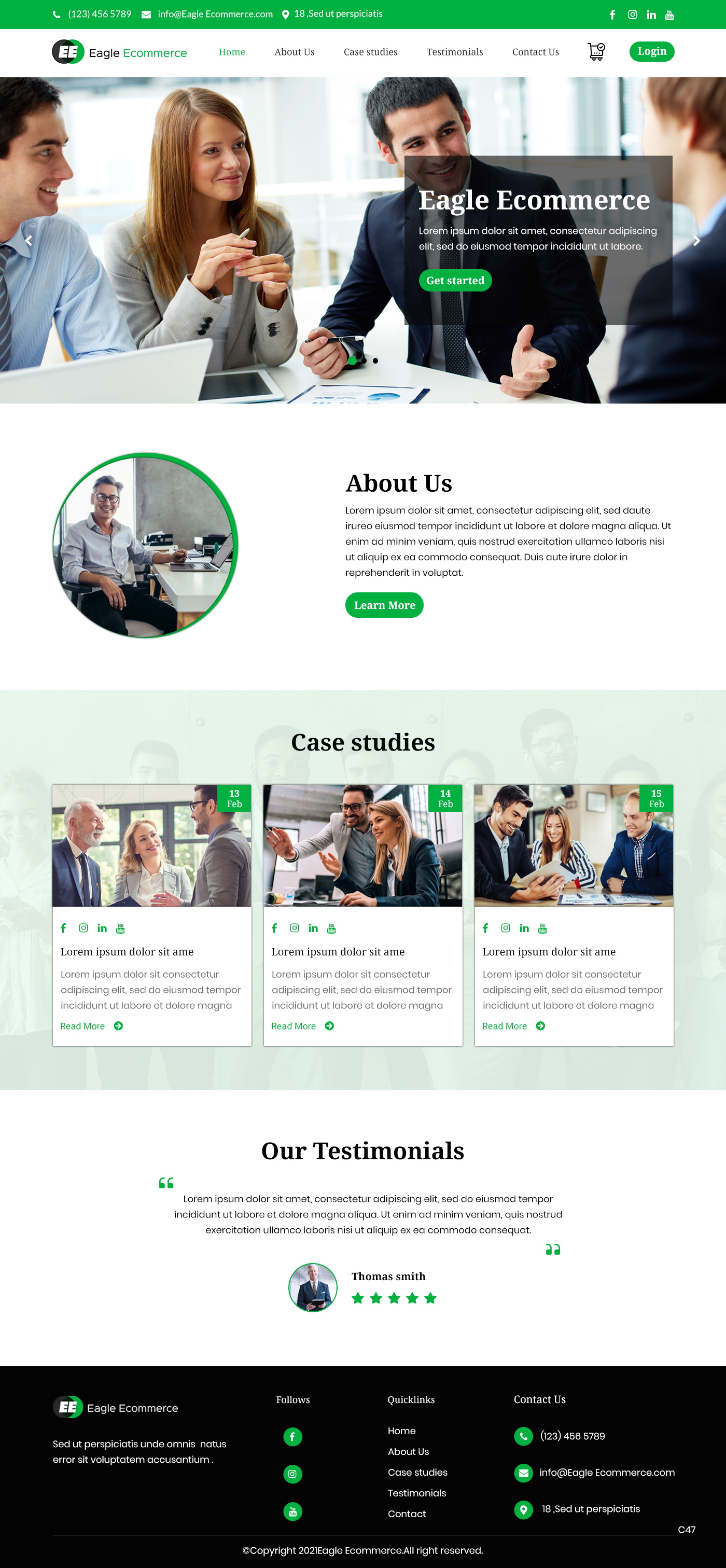Web Design by pb for Eagle Ecommerce LLC | Design #26254381
