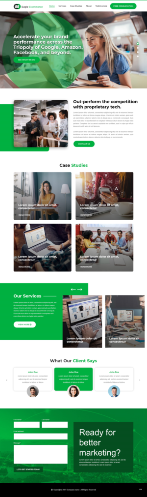 Web Design by pb for Eagle Ecommerce LLC | Design: #26254383
