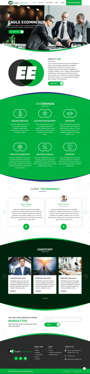 Web Design par pb pour Eagle Ecommerce LLC | Design #26254384