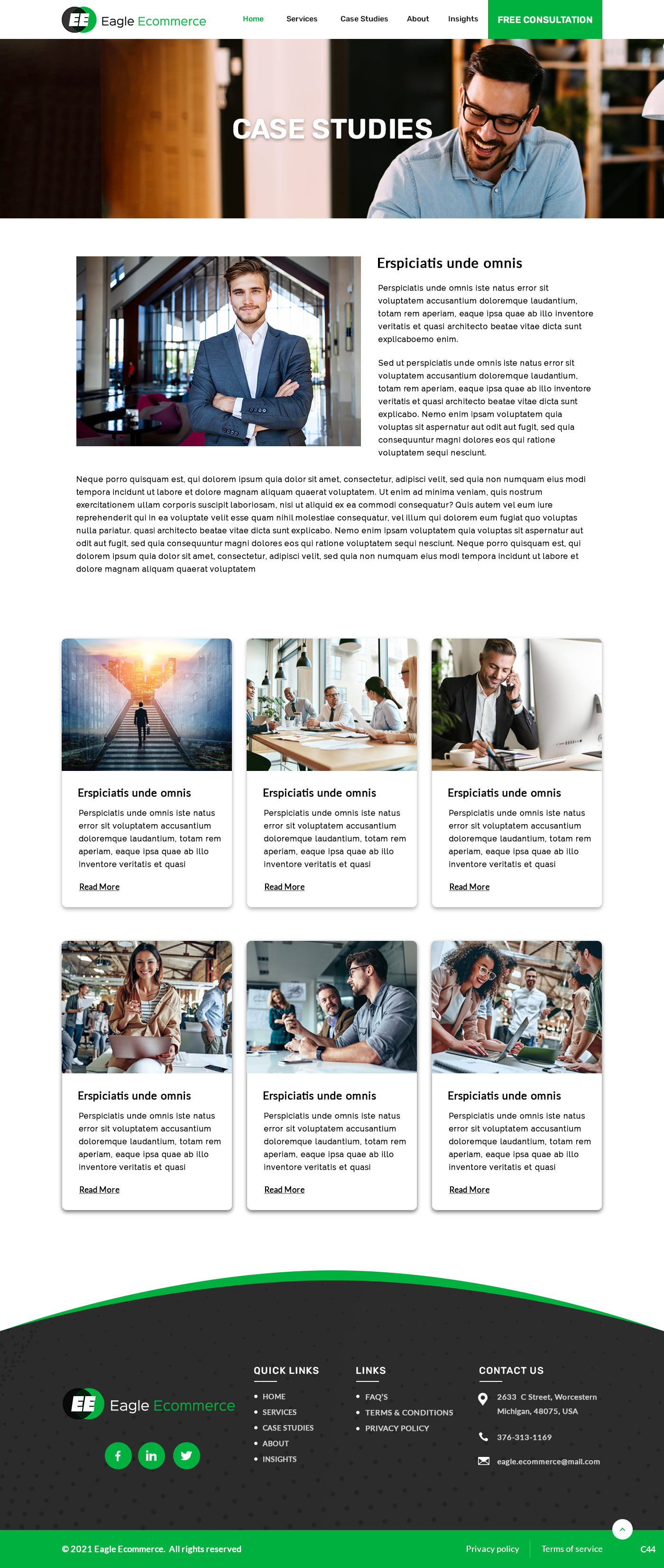 Web Design by pb for Eagle Ecommerce LLC | Design #26523811