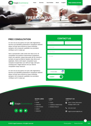 Web Design by pb for Eagle Ecommerce LLC | Design: #26534762