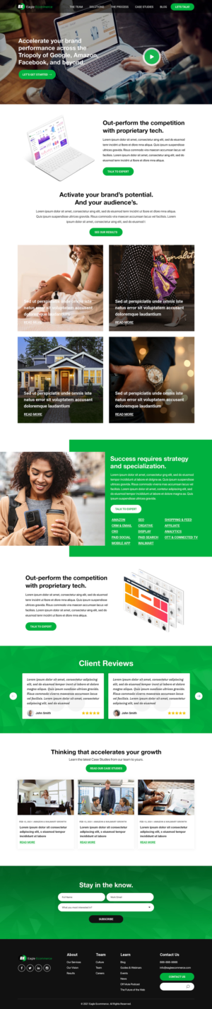 Web Design by Titan Eagle for Eagle Ecommerce LLC | Design: #26253667