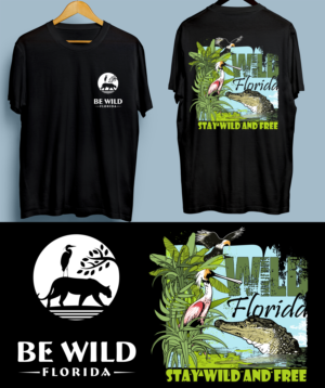 Florida nature shirts featuring wildlife, plants, and scenery of Florida. | T-Shirt-Design von SAI DESIGNS