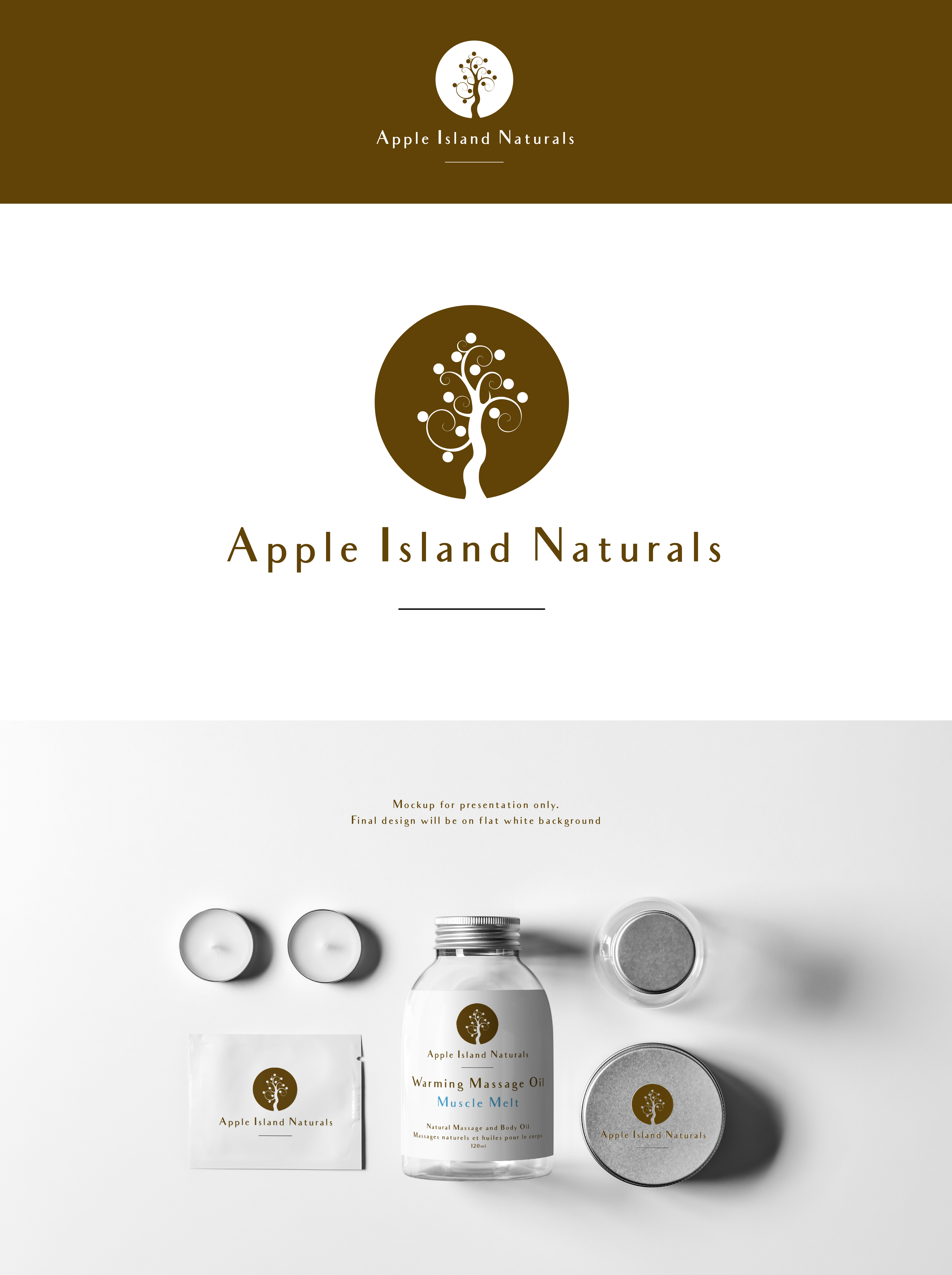 Logo Design by Linen Designs for Apple Island Naturals | Design #26263858