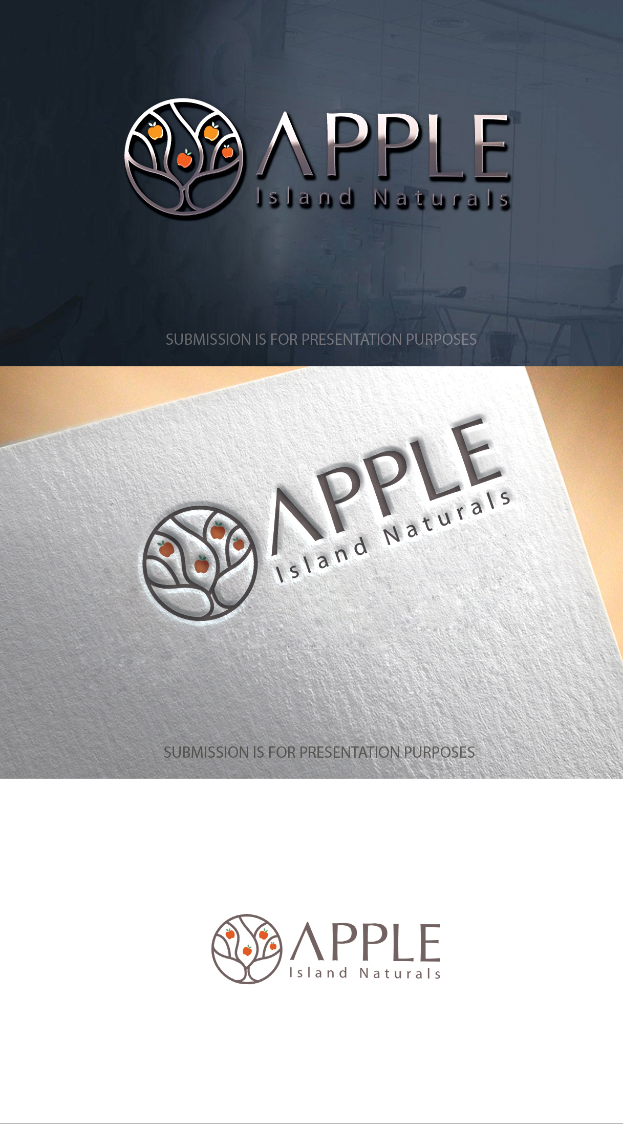 Diseño de Logo por graphicevolution para Apple Island Naturals | Diseño #26228846
