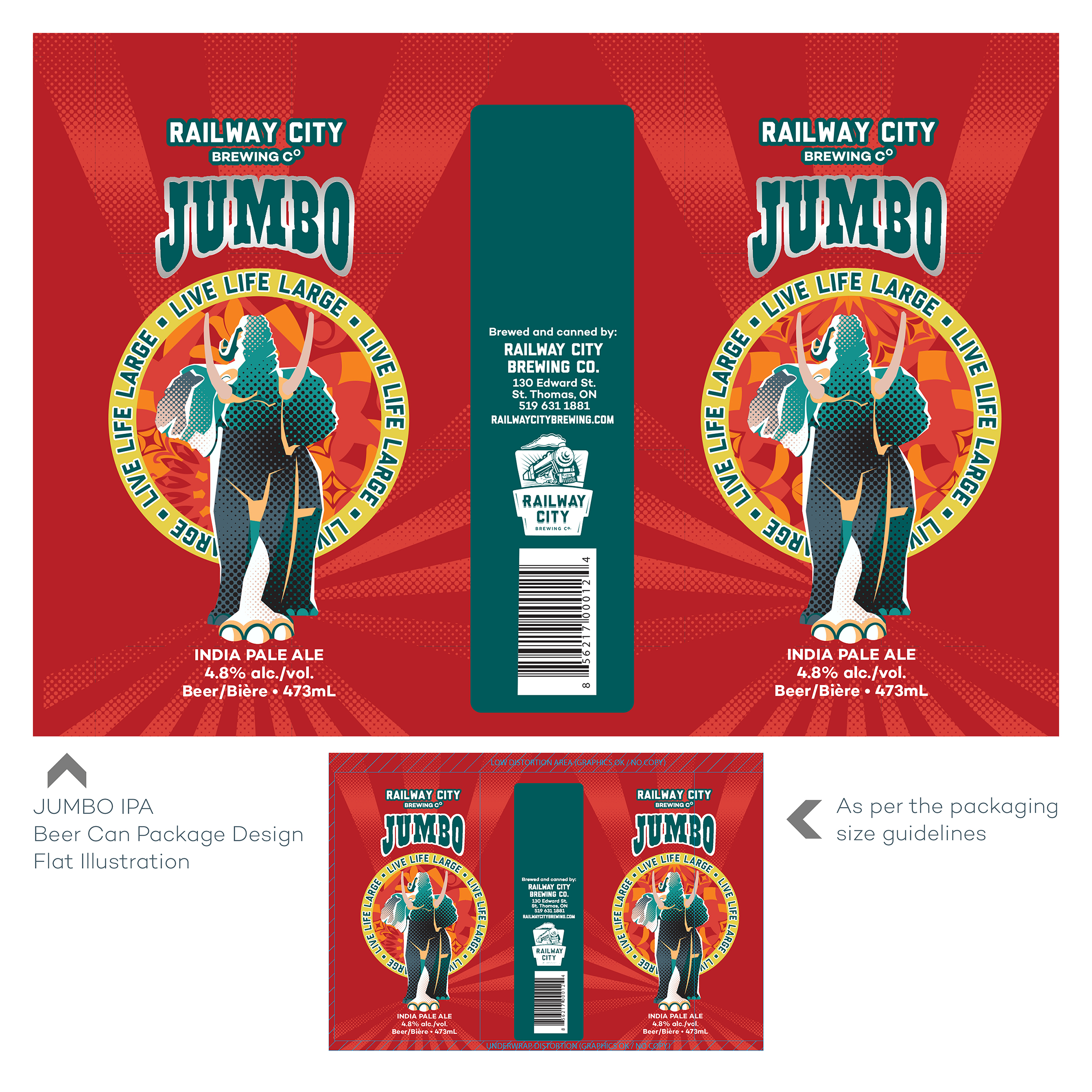 Label Design by Mariia V for Railway City Brewing Company | Design #26259786