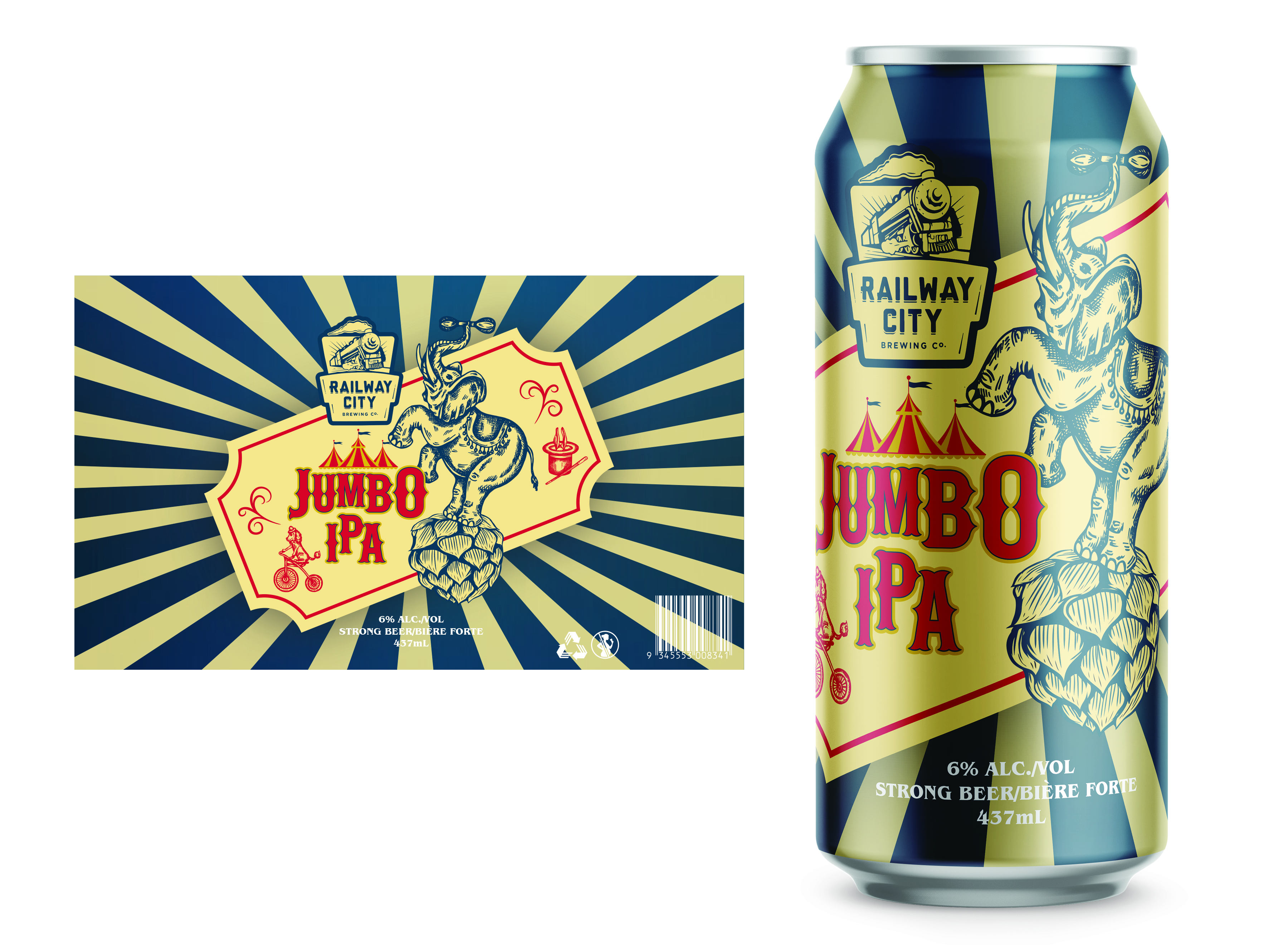 Label Design by slysession for Railway City Brewing Company | Design #26237536