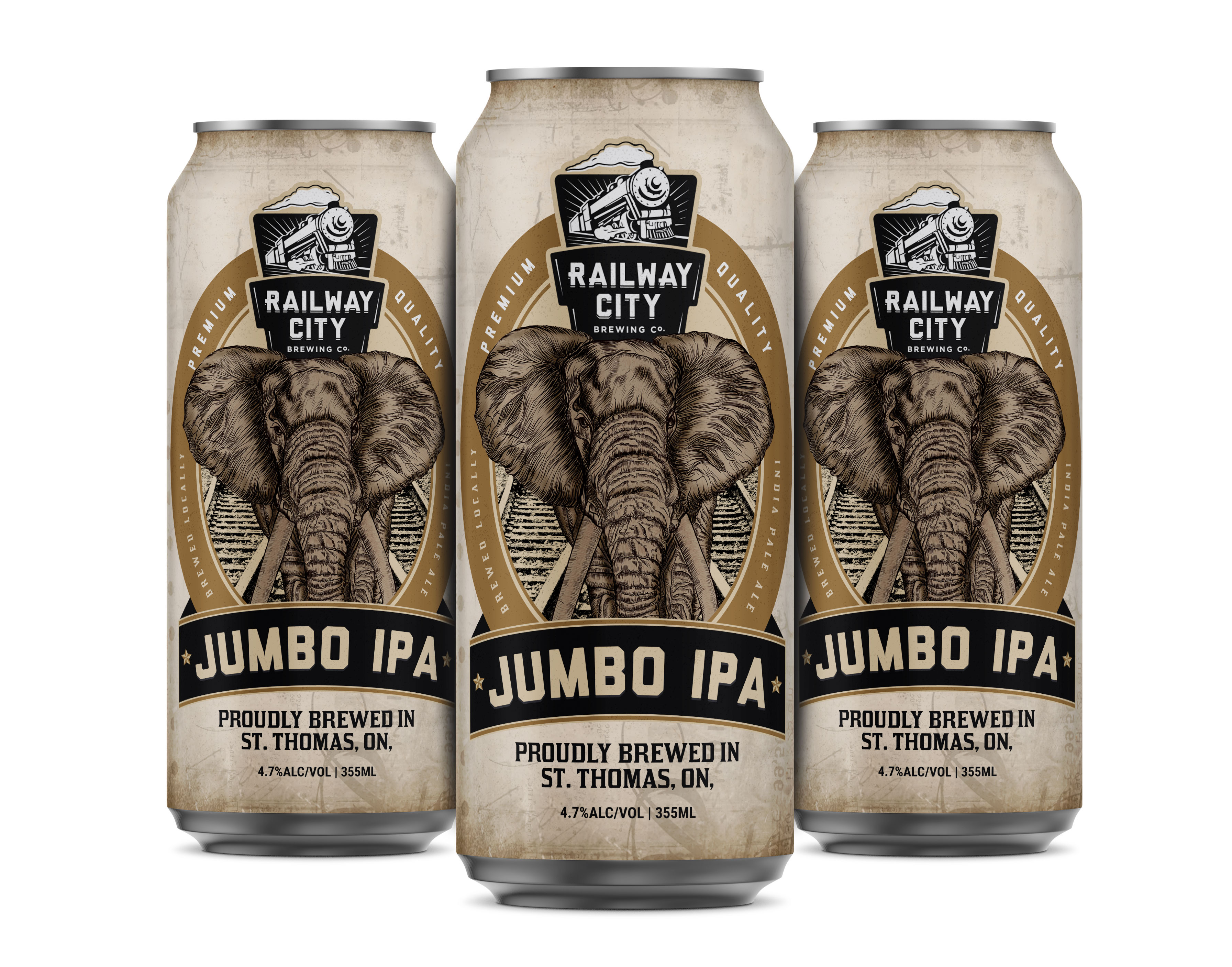 Label Design by SAI DESIGNS for Railway City Brewing Company | Design #26278335