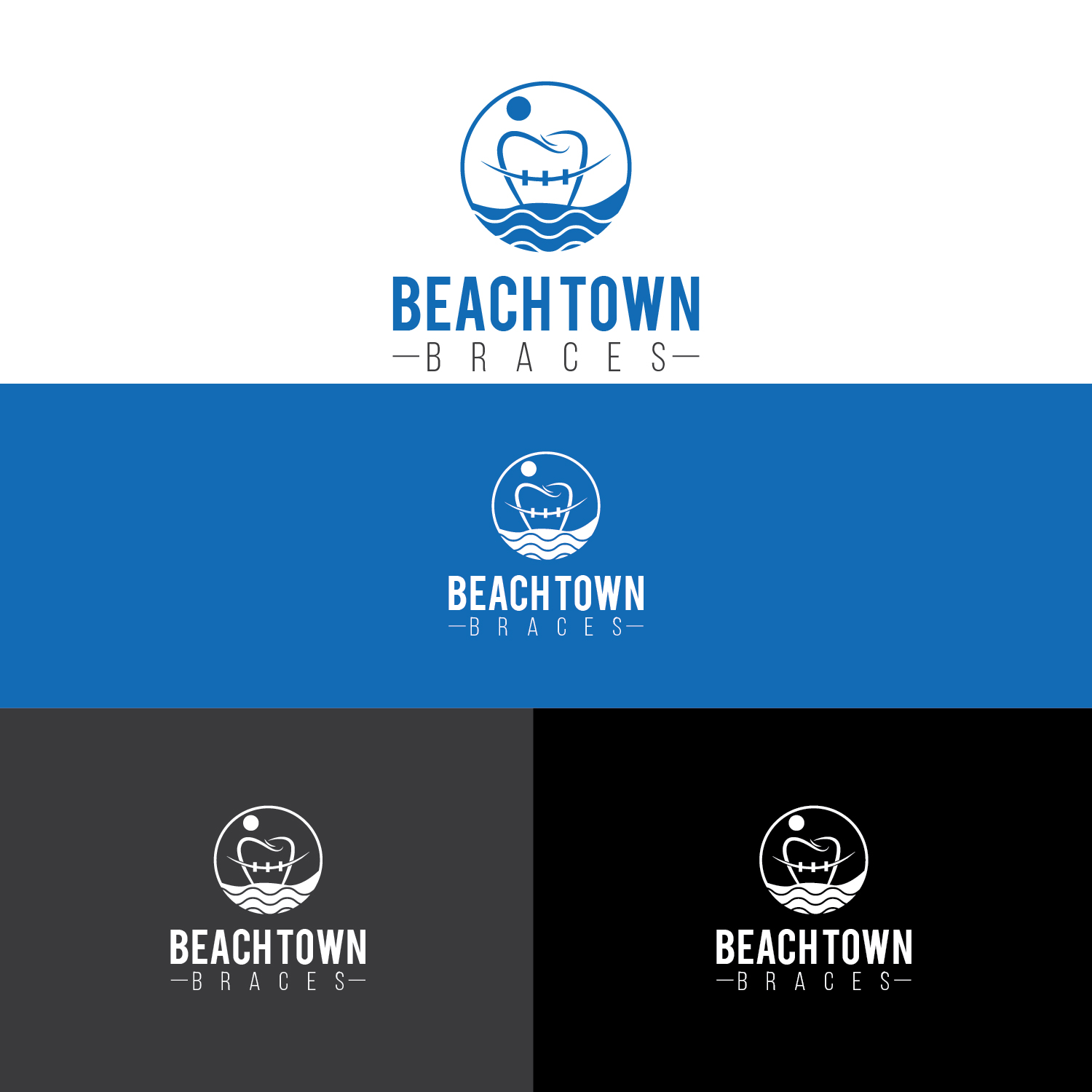 Logo Design by Maxo-Biz for Beach Town Braces | Design #26235291