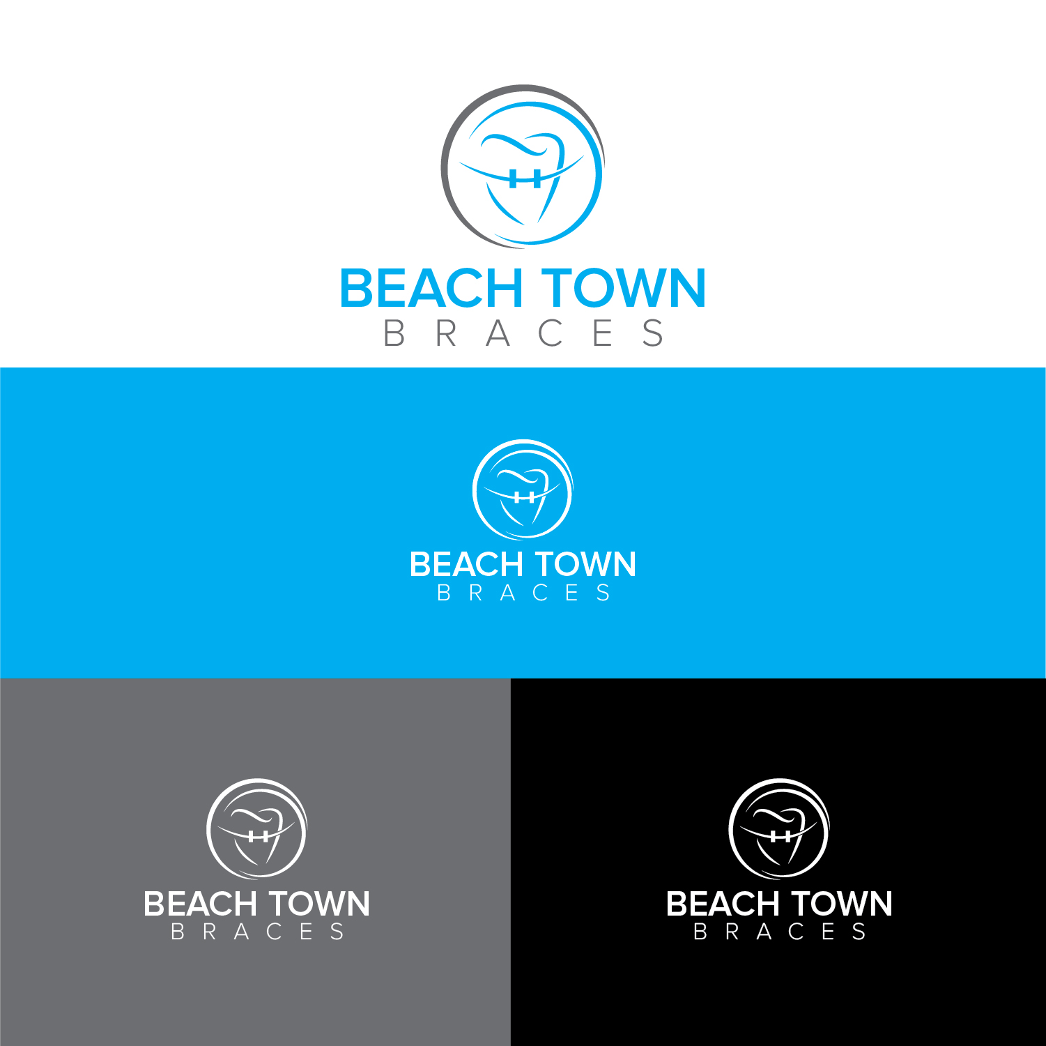 Logo Design by Maxo-Biz for Beach Town Braces | Design #26235292