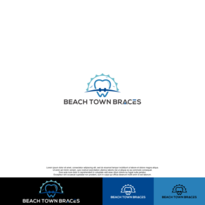 Beach Town Braces | Logo Design by siti MWDesign
