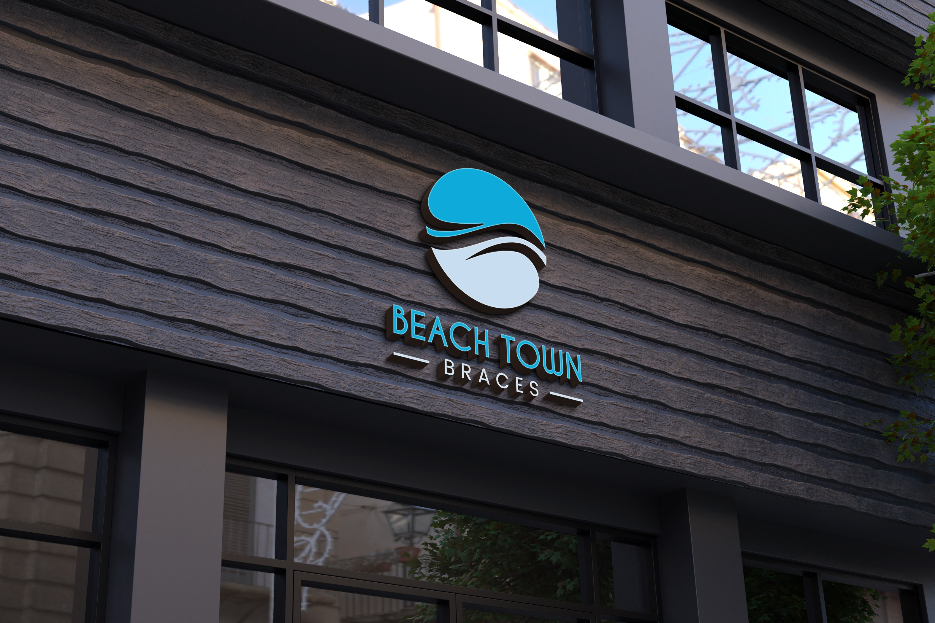 Logo Design by logofy for Beach Town Braces | Design: #26269814