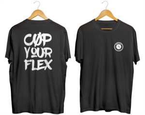 “Cop Your Flex” T-shirt design | Diseño de Camiseta por Val brito