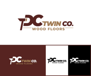 D C Twin Company Wood Flooring or D C Twin Co. Wood Floors | Logo Design by MoonFeather