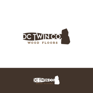 D C Twin Company Wood Flooring or D C Twin Co. Wood Floors | Logo Design by Minimal Studio