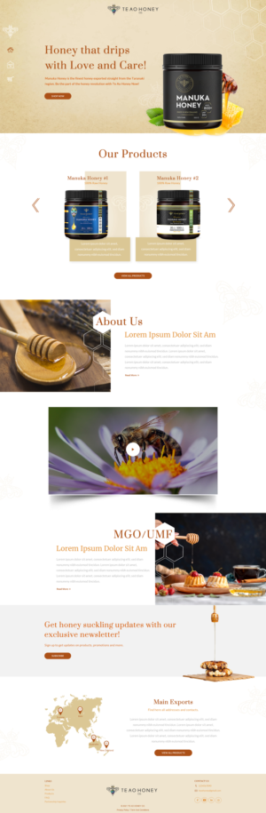 Manuka Honey company needs a Upmarket, Luxury Website!  | Web Design by SAC-D