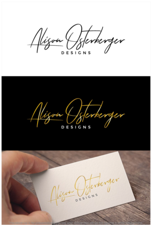 Design de Logo par SHAH 101 pour Alison Osterberger Designs | Design : #26237466