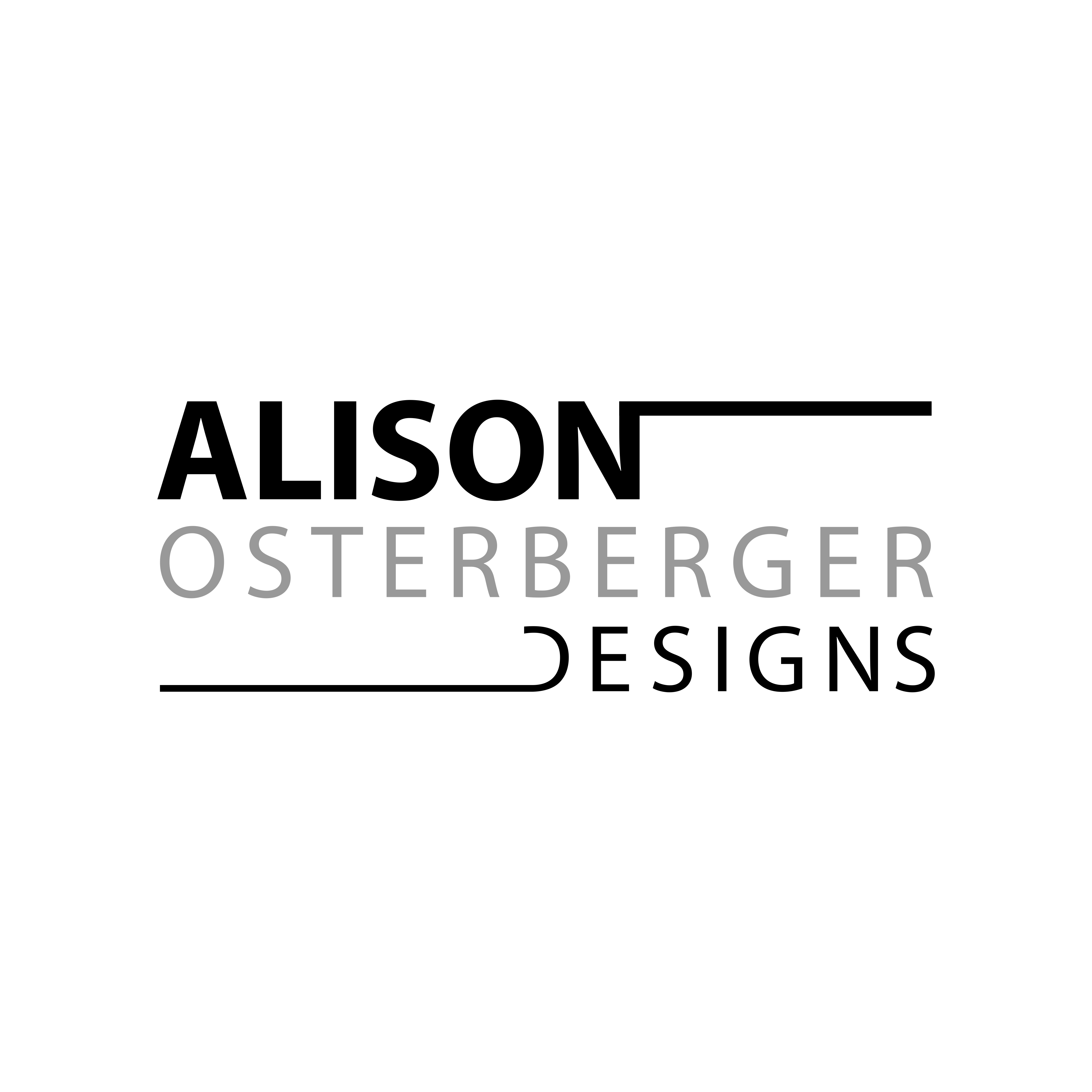Logo Design by Sergio Medina for Alison Osterberger Designs | Design #26231646