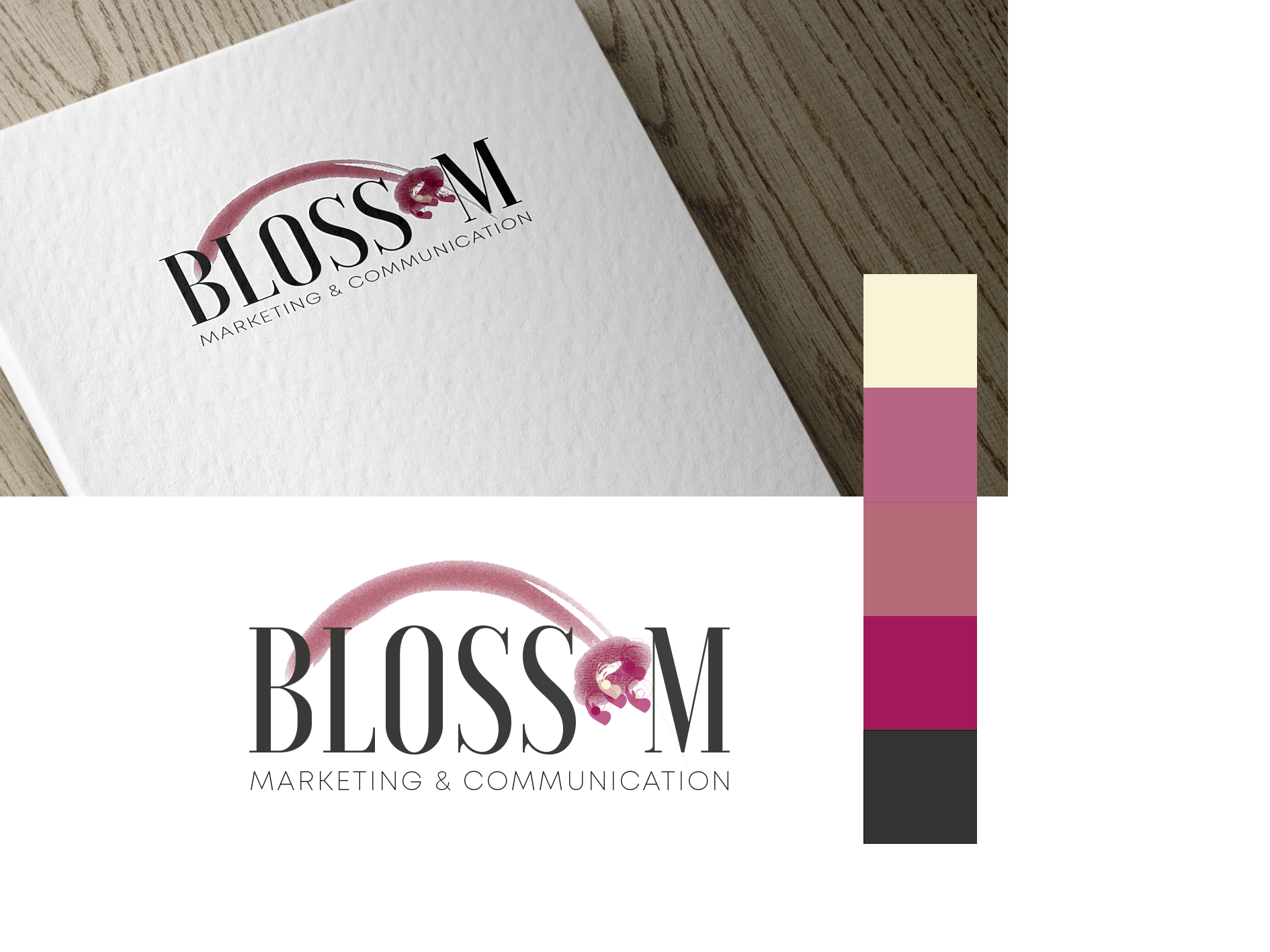 Diseño de Logo por ValentinaQ para Blossom Marketing & Communications | Diseño #26238207