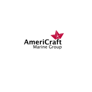 AmeriCraft as the main text with Marine Group smaller under it. | Logo Design by Omee