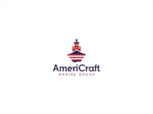 AmeriCraft as the main text with Marine Group smaller under it. | Logo Design by cjssan