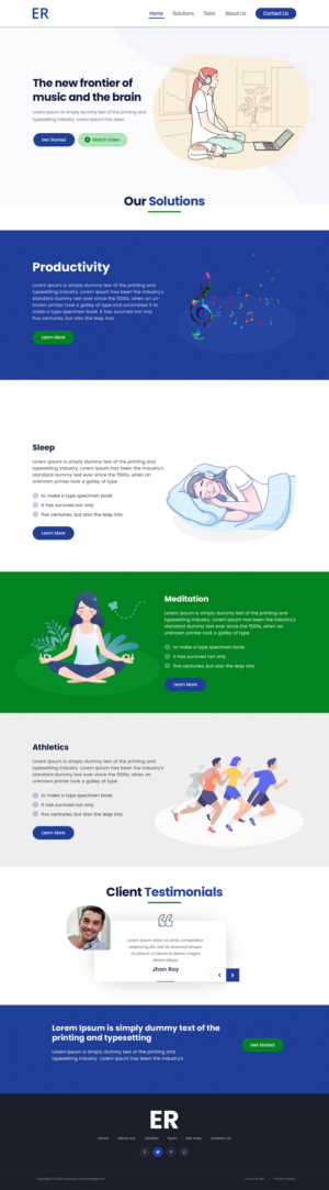 EvokedResponse or ER | Diseño Web por Shijo John