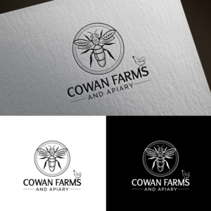 Cowan Farms and Apiary or Cowan Farms & Apiary | Diseño de Logo por sankar999
