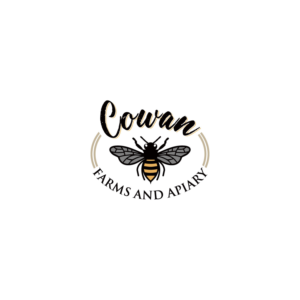 Cowan Farms and Apiary or Cowan Farms & Apiary | Logo Design by Minimal Studio