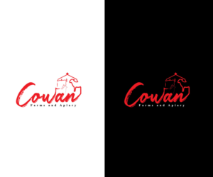 Cowan Farms and Apiary or Cowan Farms & Apiary | Logo Design by uitaki