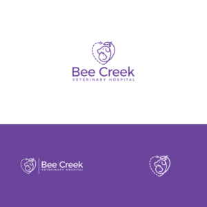 Bee Creek Veterinary Hospital | Logo Design by Gisella Guzmán