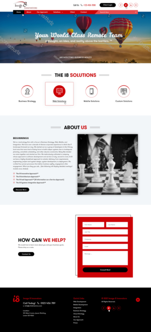 i8 Site Design for IT Firm where Business Strategy, Integration, and Cloud Computing are key | Web Design by Ved Web Services