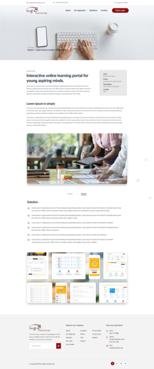 Diseño Web por Shijo John para este proyecto | Diseño: #26273130