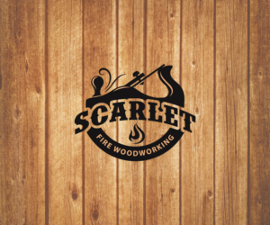 scarlet > fire woodworking | Logo Design by FourtuneDesign