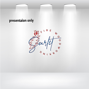 scarlet > fire woodworking | Logo Design by uitaki