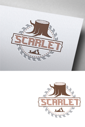 scarlet > fire woodworking | Logo Design by HEAVEN ART