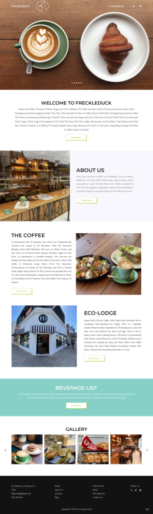 Web-Design von pb für Freckleduck | Design: #26249252