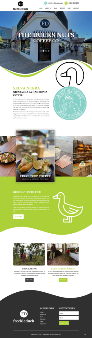 Web-Design von pb für Freckleduck | Design: #26249254